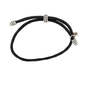 DAVID YURMAN LIMITED EDITION BLACK & STERLING SILVER BRACELET 100% AUTHENTIC